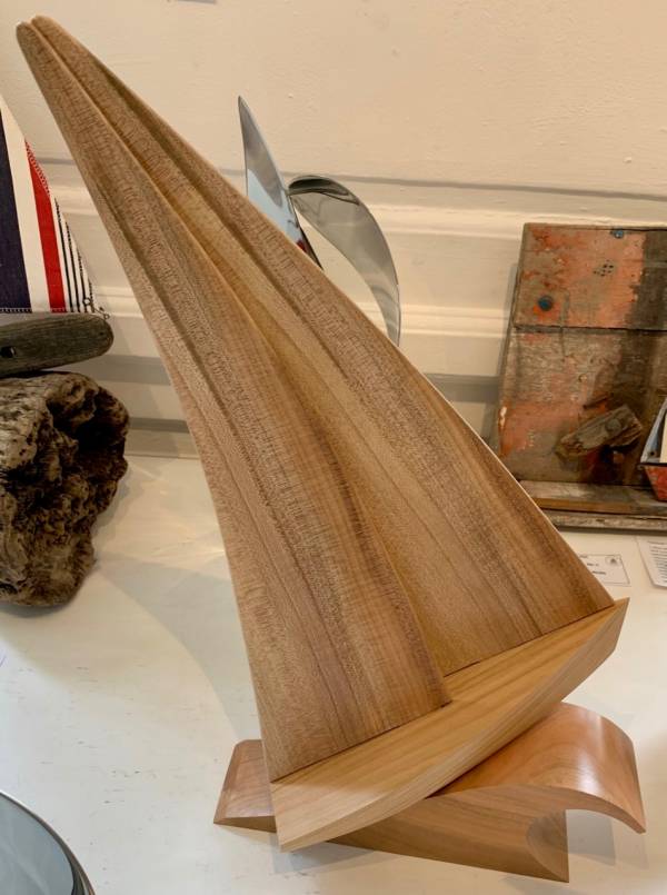 - a , wood Sculpture by Kevin Longstaff, measuring 44 x 27 cm (H x W) £175